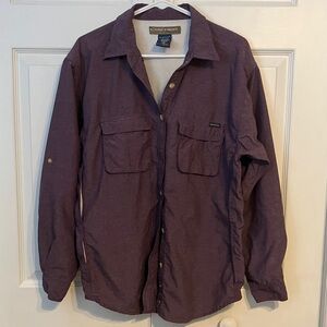 Ex Officio Women's Purple Button Down Shirt